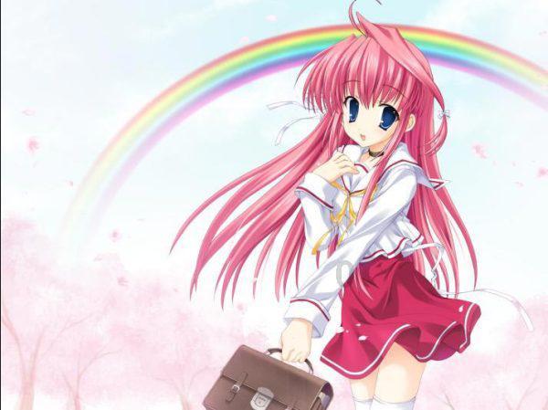高空畅游的女孩